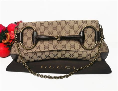 borsa shooho gucci con catena|Gucci Borsa a Spalla Horsebit Con Catena Media .